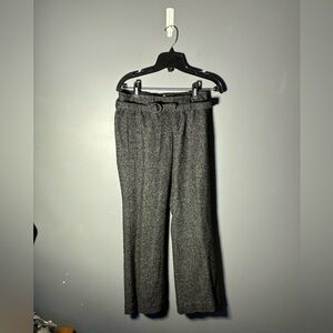 Y2K Juicy Couture Tweed Belted Low Rise Wide Leg Trousers Size 2